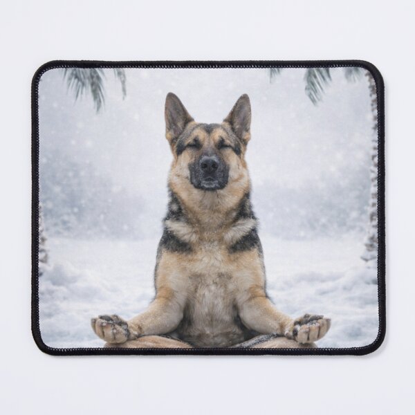 Item preview, Zen Dog in Winter – Peaceful Meditation in the Cold designed and sold by Mirgonhood.