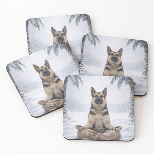 Item preview, Zen Dog in Winter – Peaceful Meditation in the Cold designed and sold by Mirgonhood.