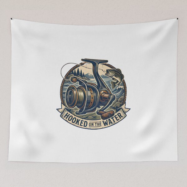 Item preview, Hooked on the water fishing fan designed and sold by TeezyStreetChic.