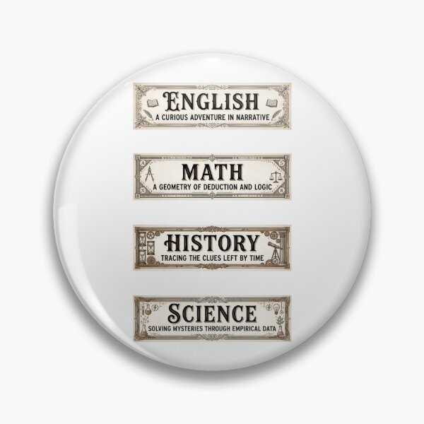 Item preview, Sherlock Holmes English Math History Science Subject Labels Shirt designed and sold by Fenay Designs.