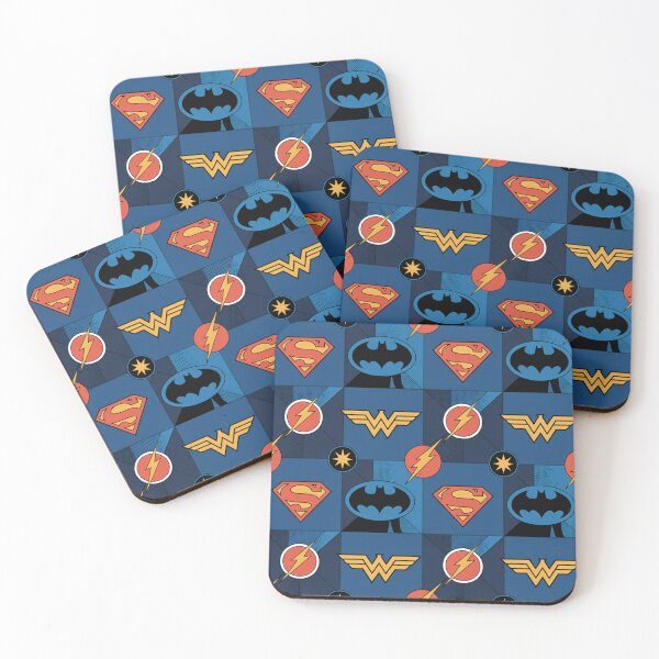 Item preview, Justice League Seamless Pattern – Superman, Batman & Wonder Woman designed and sold by Midnight Veil Designs.