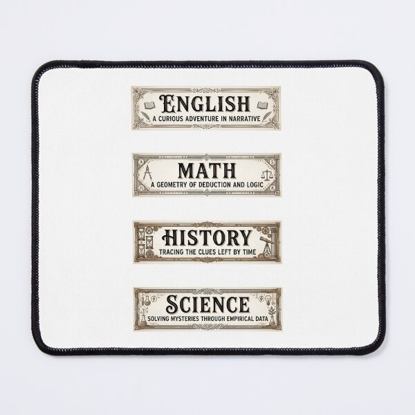 Item preview, Sherlock Holmes English Math History Science Subject Labels Shirt designed and sold by Fenay Designs.