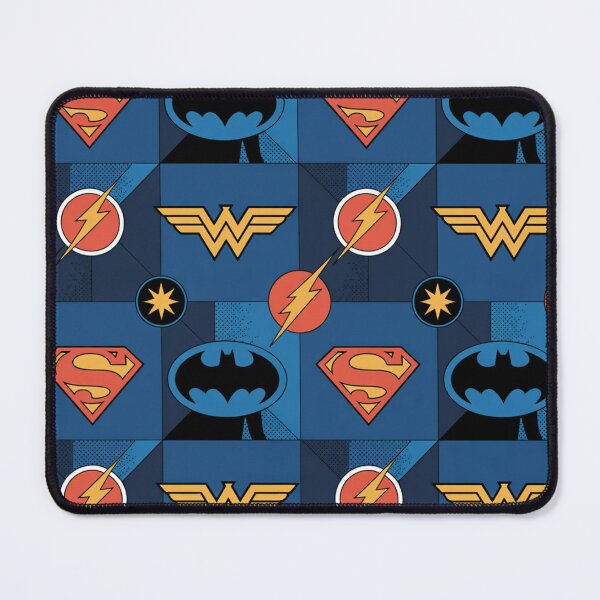 Item preview, Justice League Seamless Pattern – Superman, Batman & Wonder Woman designed and sold by Midnight Veil Designs.