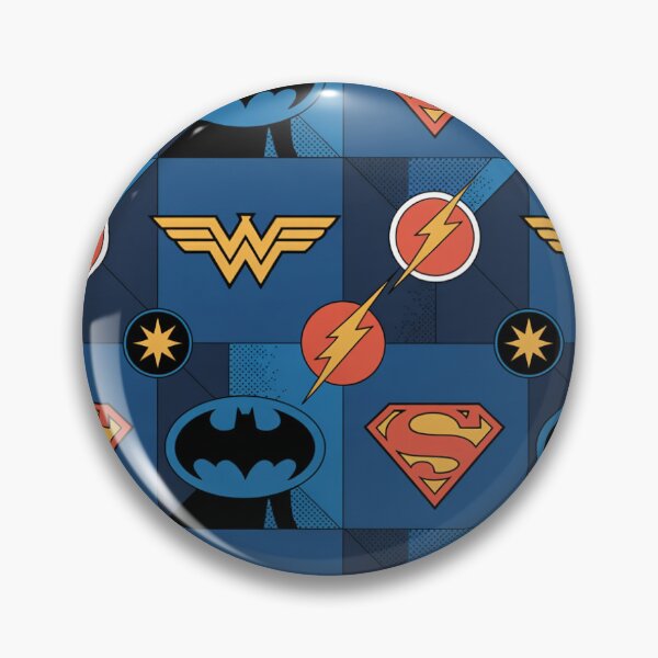 Item preview, Justice League Seamless Pattern – Superman, Batman & Wonder Woman designed and sold by Midnight Veil Designs.