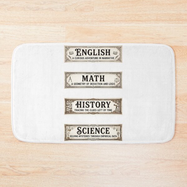 Item preview, Sherlock Holmes English Math History Science Subject Labels Shirt designed and sold by Fenay Designs.
