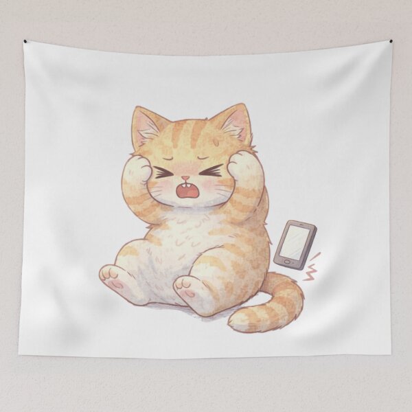 Item preview, Overstimulated Cat | Cute Kawaii Aesthetic | Overwhelmed Stress Mood Design designed and sold by The Mood Index.
