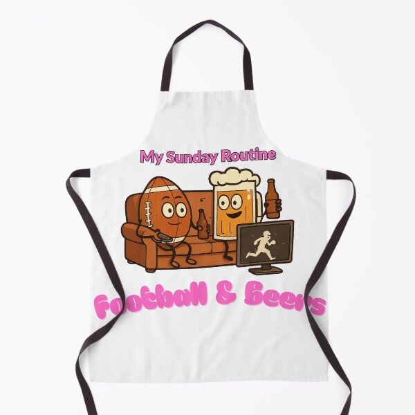 Item preview, Sunday Routine Football and Beers Cartoon designed and sold by ThatFootball12.