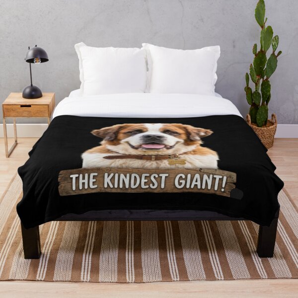 Item preview, The Kindest Giant - Saint Bernard Dog Illustration designed and sold by MarZeDesigns .
