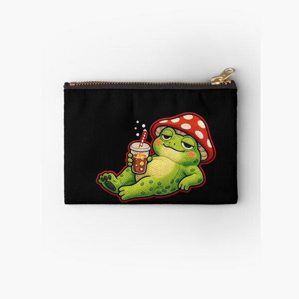Item preview, Cute Chill Drink Frog – Cool Attitude Aesthetic Design designed and sold by ColorSplash123.