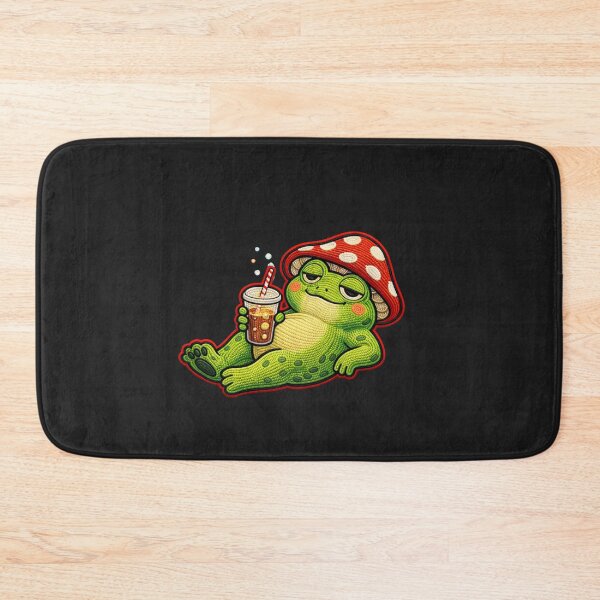 Item preview, Cute Chill Drink Frog – Cool Attitude Aesthetic Design designed and sold by ColorSplash123.