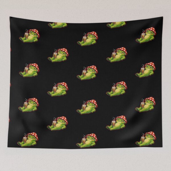 Item preview, Cute Chill Drink Frog – Cool Attitude Aesthetic Design designed and sold by ColorSplash123.