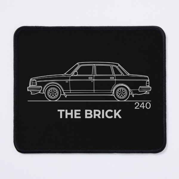 Item preview, The Brick 240 Retro Sedan Blueprint Minimalist Car Graphic - Off White designed and sold by Off-Road-Zone.