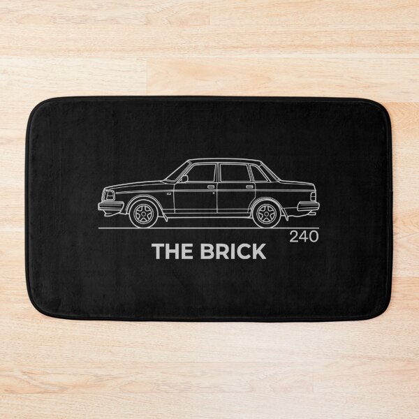 Item preview, The Brick 240 Retro Sedan Blueprint Minimalist Car Graphic - Off White designed and sold by Off-Road-Zone.