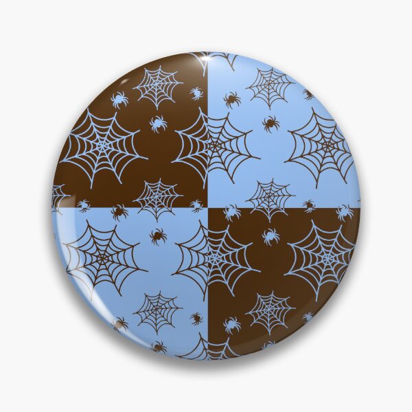Item preview, Ice blue and dark red interchange web pattern designed and sold by serenebookworm.