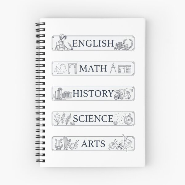 Item preview, Vintage Pride and Prejudice English Math History Science Arts Labels designed and sold by Fenay Designs.