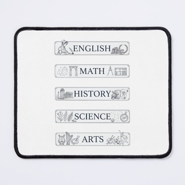 Item preview, Vintage Pride and Prejudice English Math History Science Arts Labels designed and sold by Fenay Designs.