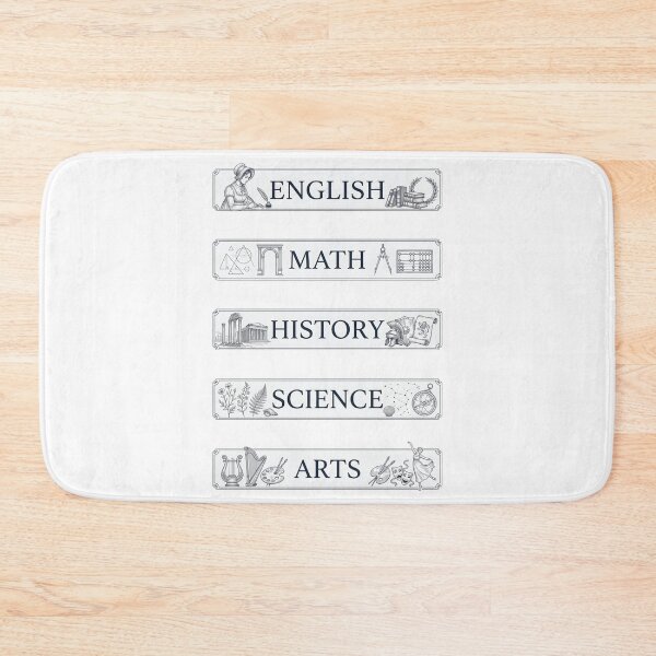 Item preview, Vintage Pride and Prejudice English Math History Science Arts Labels designed and sold by Fenay Designs.