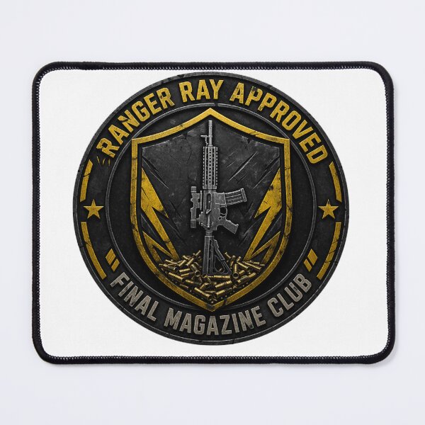 Item preview, Ranger Ray Approved Last Magazine Badge designed and sold by Black Infinite Worlds.