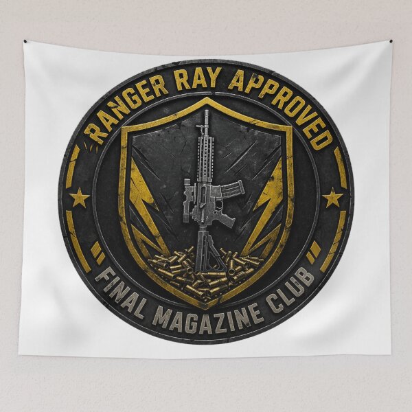Item preview, Ranger Ray Approved Last Magazine Badge designed and sold by Black Infinite Worlds.