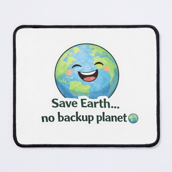 Item preview, Save Earth No Backup Planet Sticker | Cute Earth Day Cartoon Design | Eco Friendly Gift designed and sold by Amr Darwish Graphic designer.