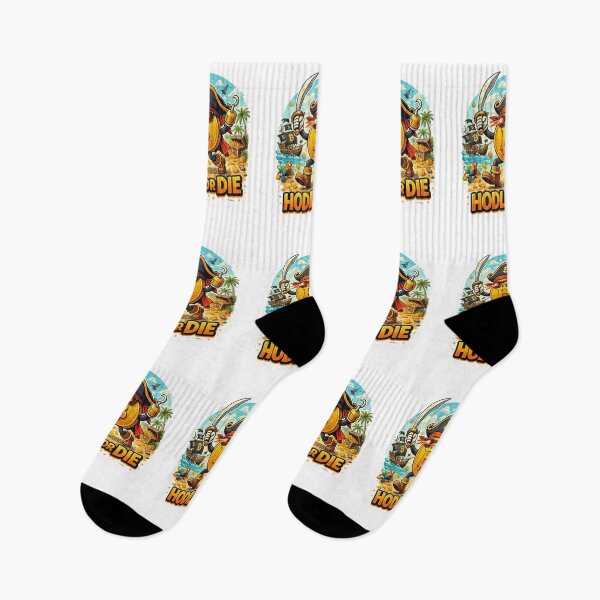 Item preview, HODL or DIE – Bitcoin Pirate Crypto Meme Design designed and sold by Conviction studio.