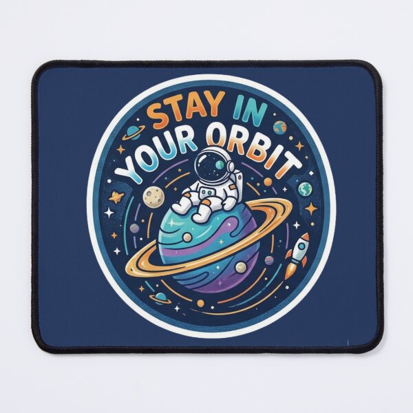 Item preview, Stay in Your Orbit Minimal Space Design | Aesthetic Planet & Orbit Art designed and sold by DivineTrident.