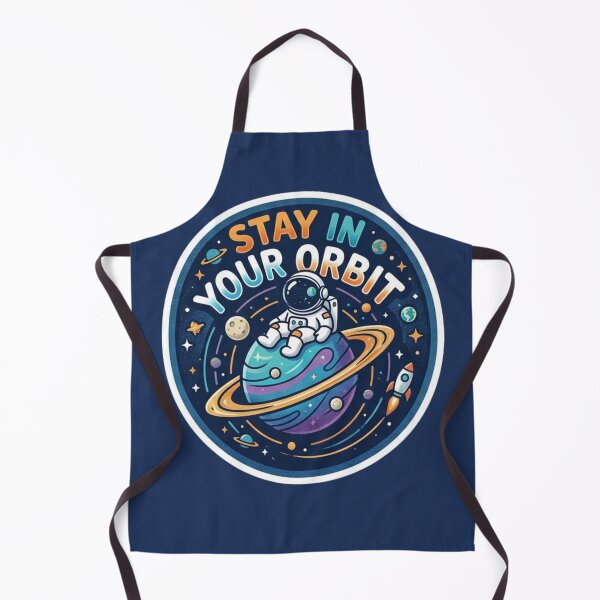 Item preview, Stay in Your Orbit Minimal Space Design | Aesthetic Planet & Orbit Art designed and sold by DivineTrident.
