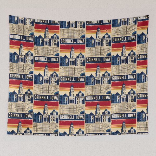 Item preview, Grinnell Iowa 1950s USA Vintage Travel Tourism designed and sold by TravelersGems.