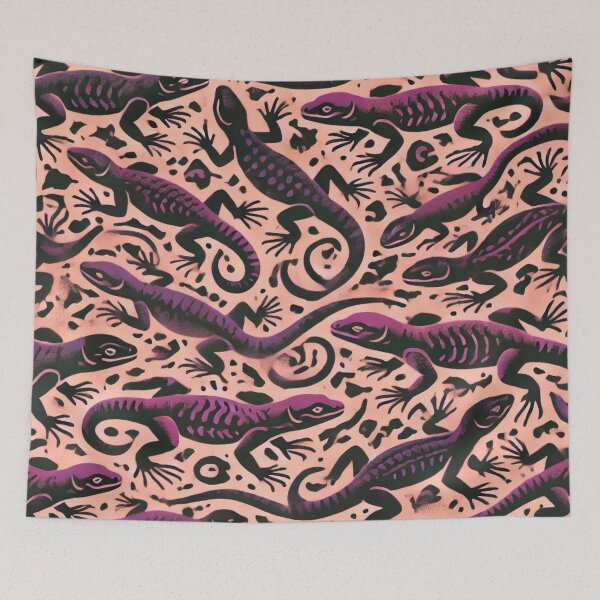 Item preview, Neon Tree Frog Pattern on Black – Tropical Frog  designed and sold by TEEJAMBOREE.