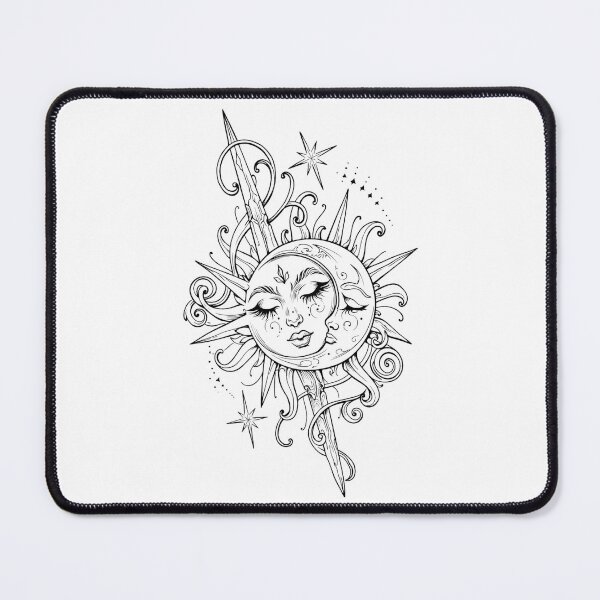 Item preview, Celestial Sun and Moon Goddess Mystic Art designed and sold by Siriusvibes.