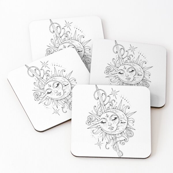 Item preview, Celestial Sun and Moon Goddess Mystic Art designed and sold by Siriusvibes.