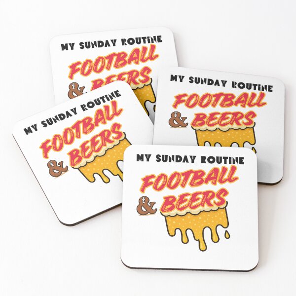Item preview, Kansas City Chiefs Sunday Routine Football Beers designed and sold by ThatFootball12.