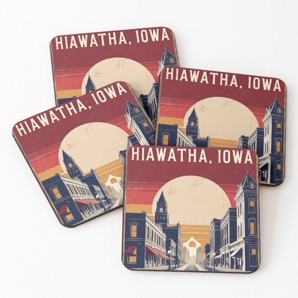 Item preview, Hiawatha Iowa 1950s USA Vintage Travel Tourism designed and sold by TravelersGems.