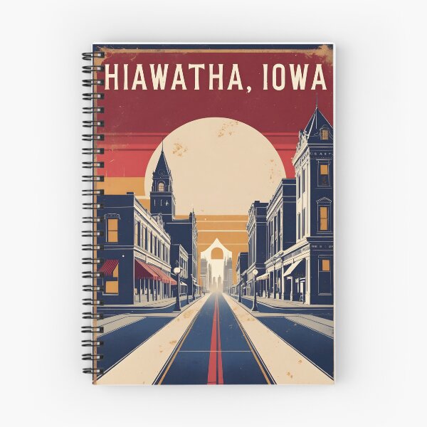 Item preview, Hiawatha Iowa 1950s USA Vintage Travel Tourism designed and sold by TravelersGems.