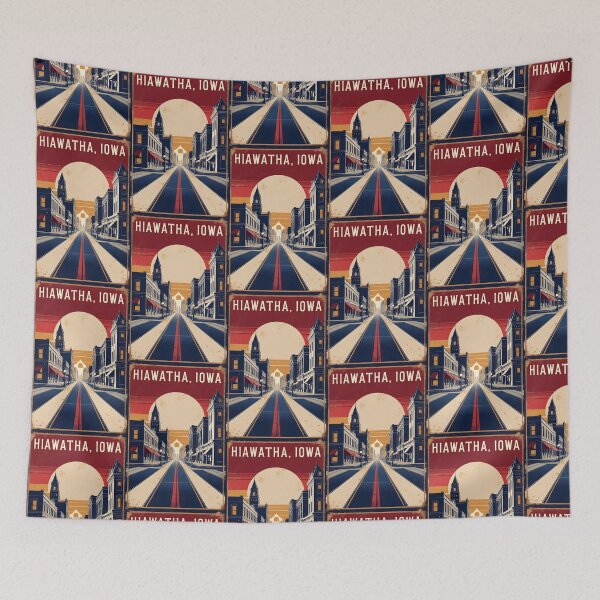 Item preview, Hiawatha Iowa 1950s USA Vintage Travel Tourism designed and sold by TravelersGems.