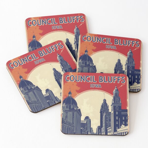Item preview, Council Bluffs Iowa 1950s USA Vintage Travel Tourism designed and sold by TravelersGems.