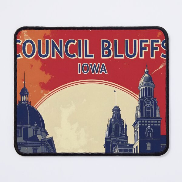 Item preview, Council Bluffs Iowa 1950s USA Vintage Travel Tourism designed and sold by TravelersGems.