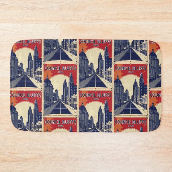 Item preview, Council Bluffs Iowa 1950s USA Vintage Travel Tourism designed and sold by TravelersGems.