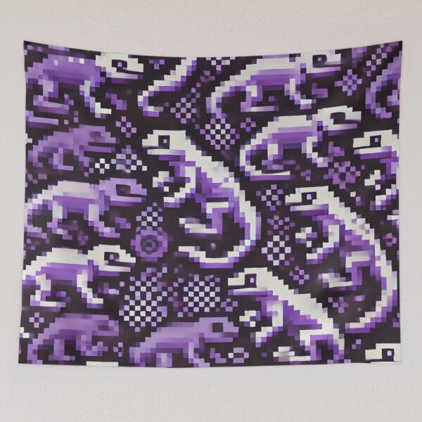 Item preview, Neon Tree Frog Pattern on Black – Tropical Frog  designed and sold by TEEJAMBOREE.