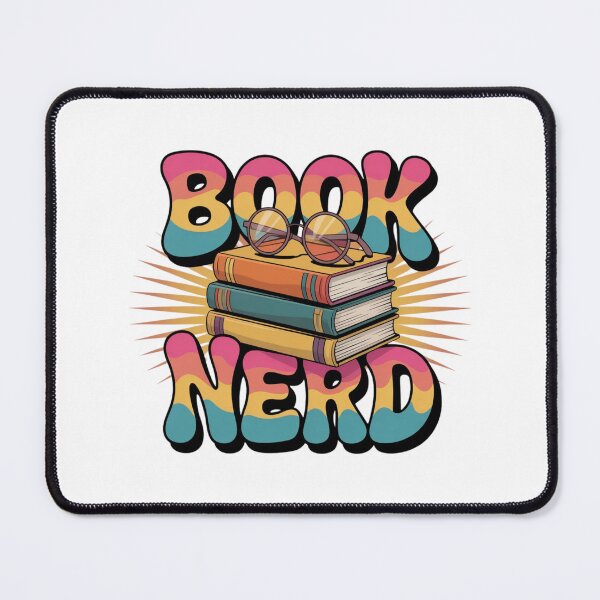 Item preview, Retro Groovy Book Nerd | 70s Aesthetic Book Stack designed and sold by KaphzeShop.