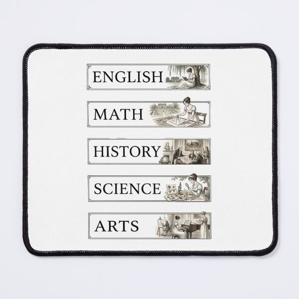 Item preview, Regency Pride and Prejudice English Math History Science Arts Labels designed and sold by Fenay Designs.