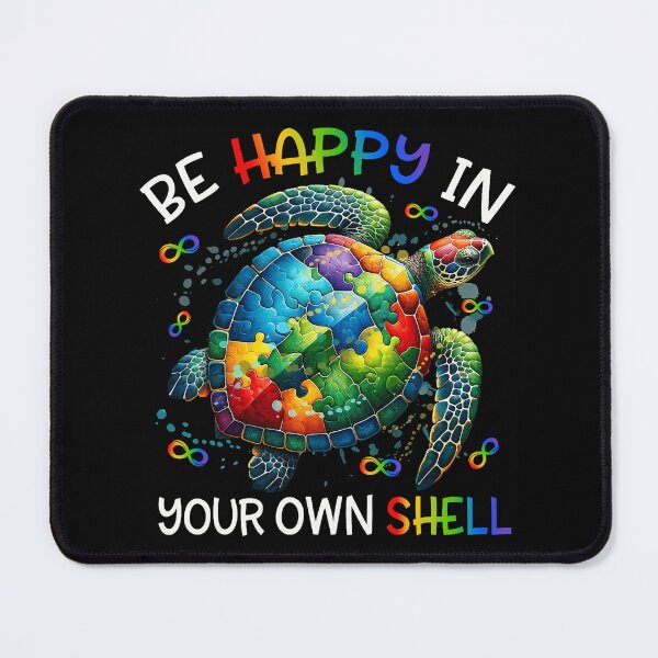 Item preview, Be Happy In Your Own Shell Autism Awareness Puzzle Pieces Turtle Animal designed and sold by RobertLeibowitz.