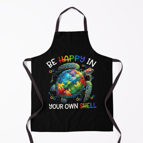 Item preview, Be Happy In Your Own Shell Autism Awareness Puzzle Pieces Turtle Animal designed and sold by RobertLeibowitz.