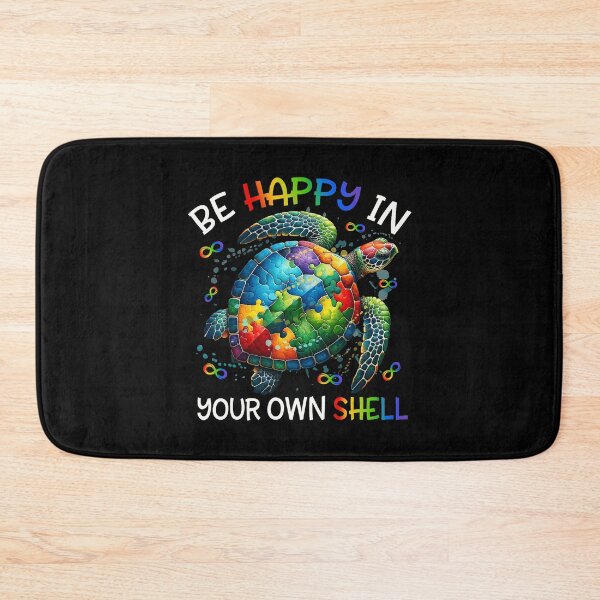Item preview, Be Happy In Your Own Shell Autism Awareness Puzzle Pieces Turtle Animal designed and sold by RobertLeibowitz.