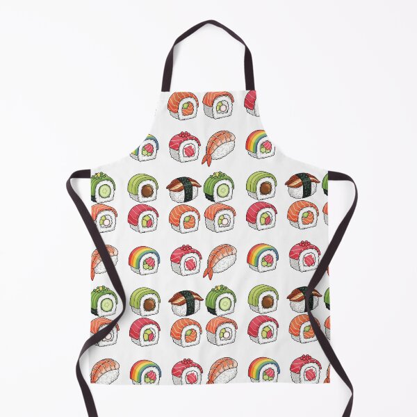 Item preview, Kawaii Pattern Sushi Rolls Salmon Tuna Shrimp Rainbow Roll Gift designed and sold by CLC54.