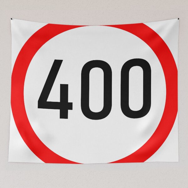 Item preview, 400 Speed limit sign | Prohibition sign designed and sold by Drecksseite.