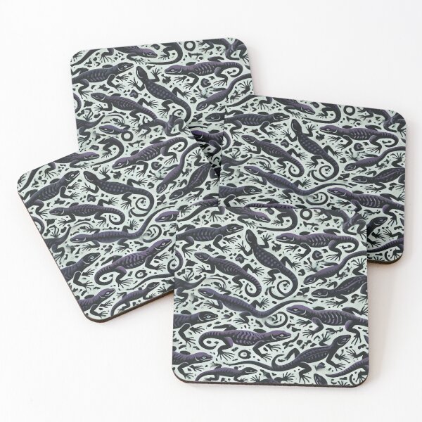 Item preview, Neon Tree Frog Pattern on Black – Tropical Frog  designed and sold by TEEJAMBOREE.
