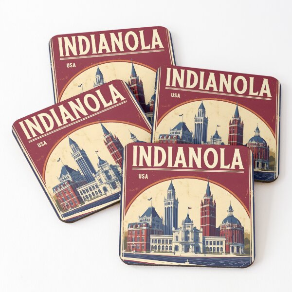 Item preview, Indianola Iowa 1950s USA Vintage Travel Tourism designed and sold by TravelersGems.