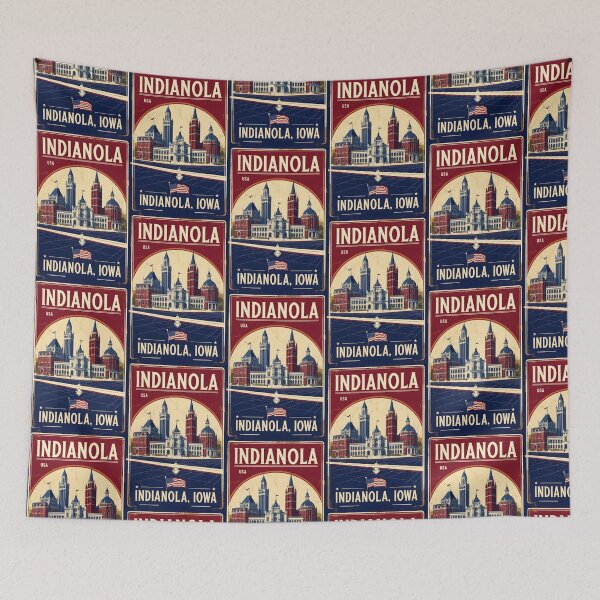 Item preview, Indianola Iowa 1950s USA Vintage Travel Tourism designed and sold by TravelersGems.