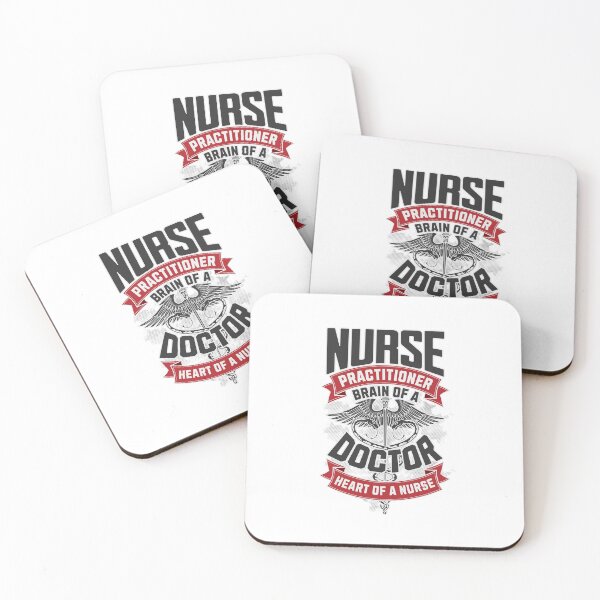 Item preview, nurse practitioner brain of a docto heart of a nurse designed and sold by stylboutique.